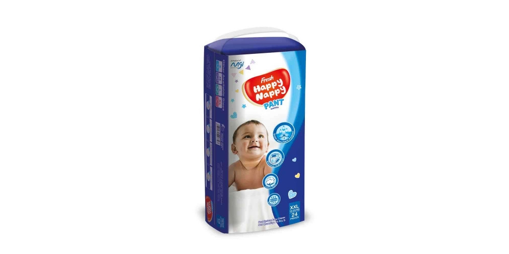 Fresh Happy Nappy Pant Diaper XXL (12-25 kg) 24 Pcs